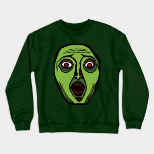 Fright Face (transparent) Crewneck Sweatshirt